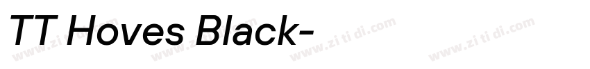 TT Hoves Black字体转换